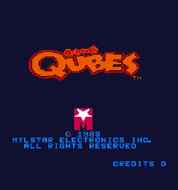 Q*bert's Qubes screen shot title